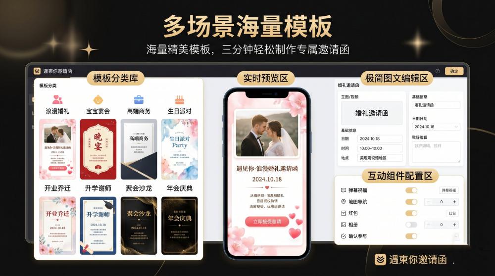年会庆典不用熬夜做请柬！一键搞定超省心